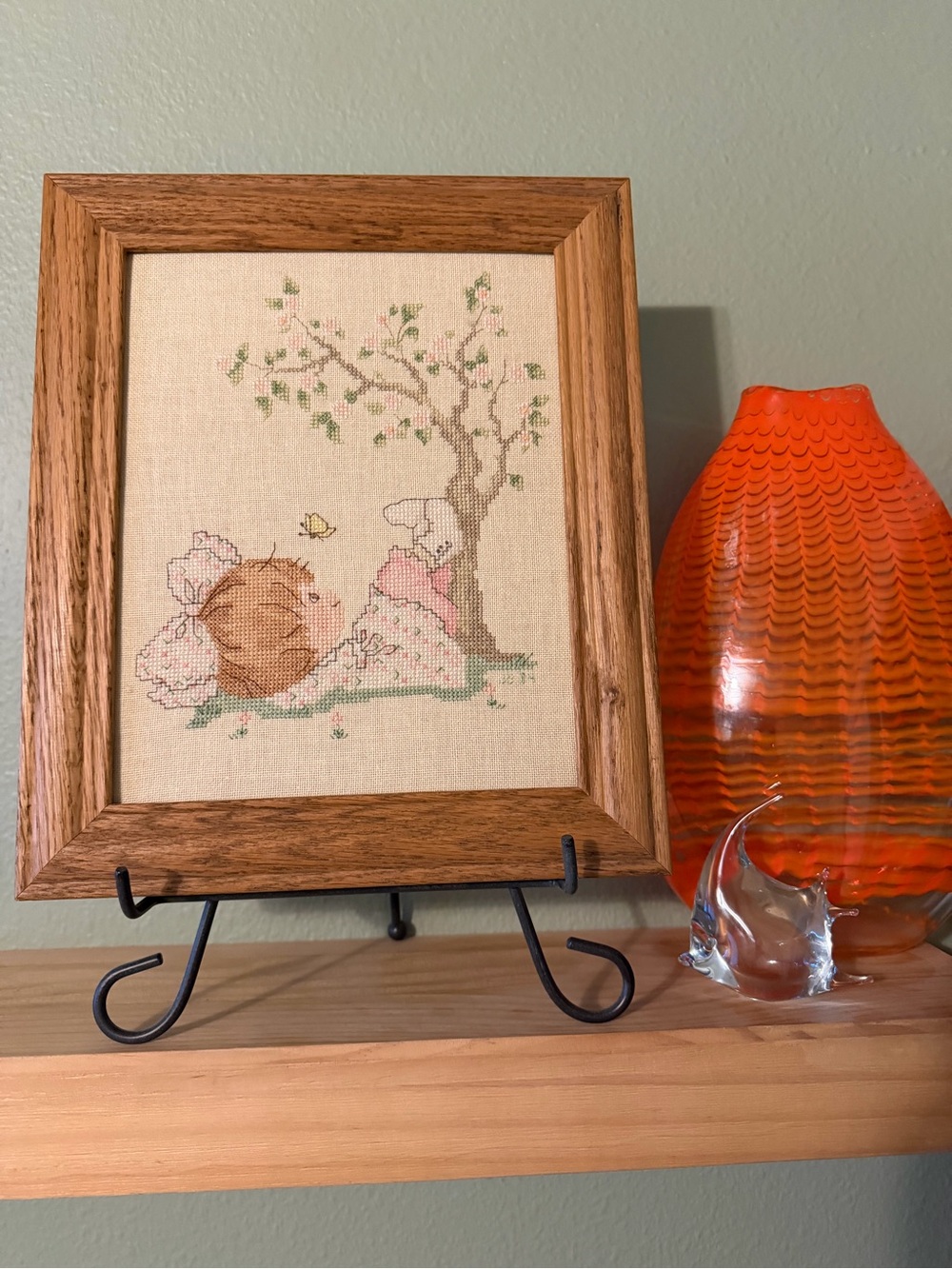 Vintage Framed Cross Stitch - Designs by Gloria & Pat “Life’s Little Treasures
